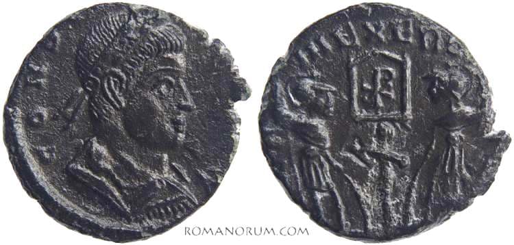 Lyons RIC VIII 9 Constans, AE follis of Lyons, AD 346-348