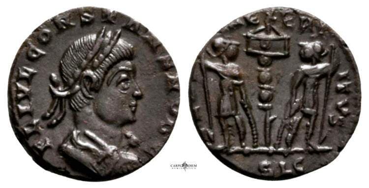 Lyons RIC VII 278 Constans, AE follis, Lyons, AD 335-341