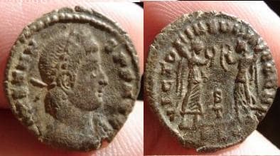 Lyons RIC VIII 47 Constans AE15