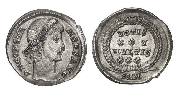 Nicomedia RIC VIII 42 Constans, AR Siliqua