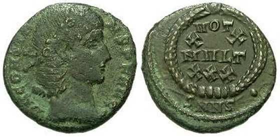 Nicomedia RIC VIII 59, S Constans, AE4