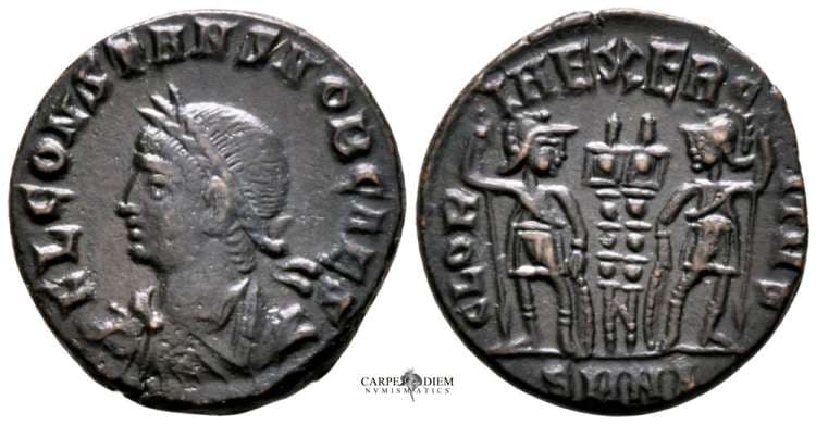 Nicomedia RIC VII 193 Constans AE follis, Nicomedia