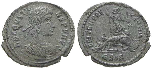 Siscia RIC VIII 211 Constans, AE3, Siscia