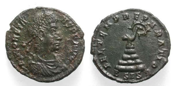 Siscia RIC VIII 241, B Symbol 2 Constans AE3