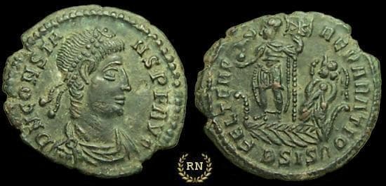 Siscia RIC VIII 244, B symbol 2 Constans AE3