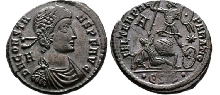 Siscia RIC VIII 258 Constans AE3
