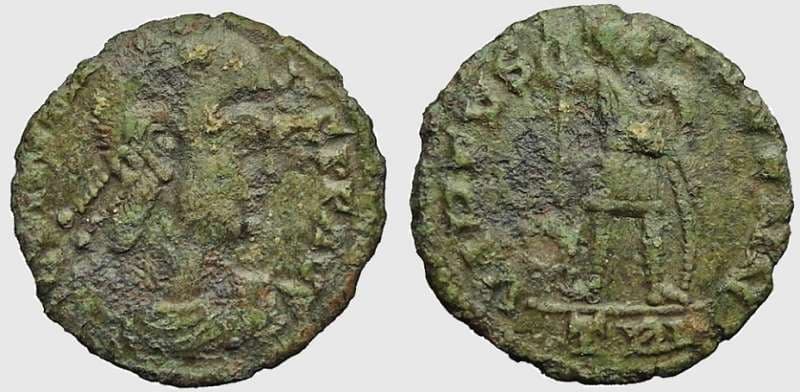 Trier RIC VIII 77 var Constans, AE4, Trier