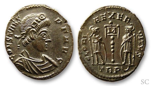 Trier RIC VIII 112 Constans, AE4, Trier