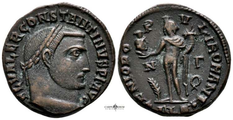 Alexandria RIC VII, 4 Constantine AE Follis, Alexandria, AD 313-314