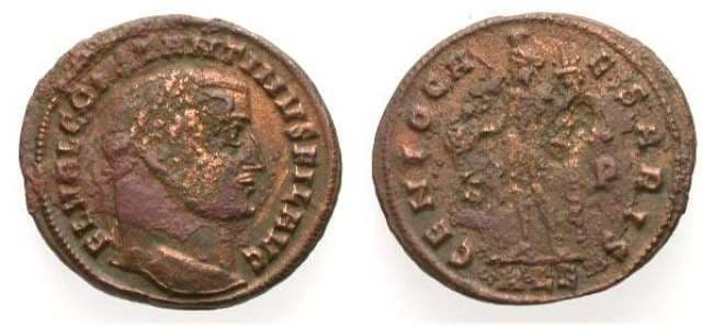 Alexandria RIC VI 100b Constantine, as Filius Augustorem, AE Follis