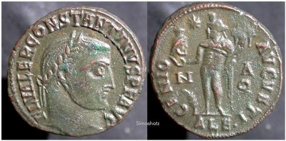 Alexandria RIC VI 163 Constantine I, AE Follis