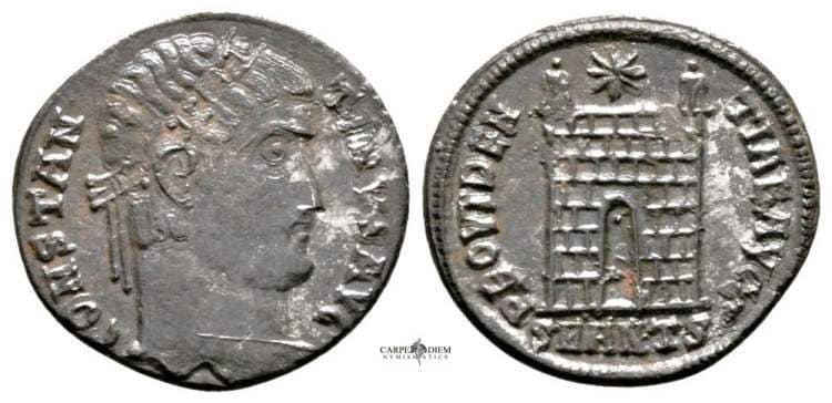 Antioch RIC VII 81 var Constantine AE follis, Antioch
