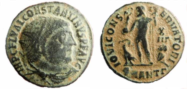 Antioch RIC VII 34, Γ Constantine I AE follis, AD 321-323, Antioch mint