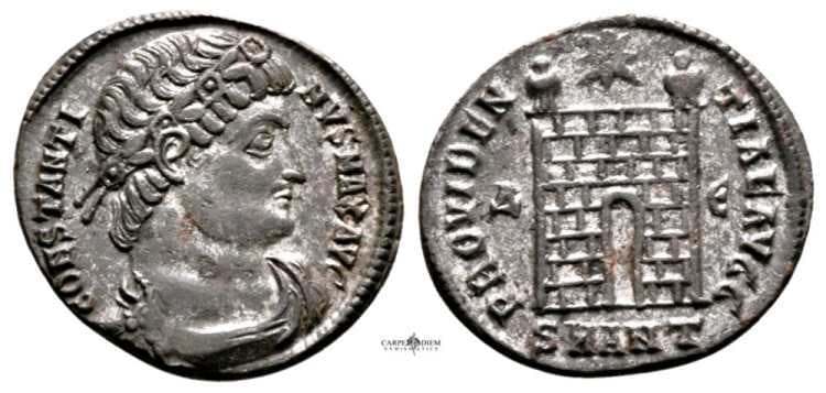 Antioch RIC VII 84 Δ-E Constantine I, AE follis