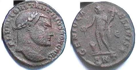 Antioch RIC VI 118b,E Constantine I (as Caesar) AE Follis