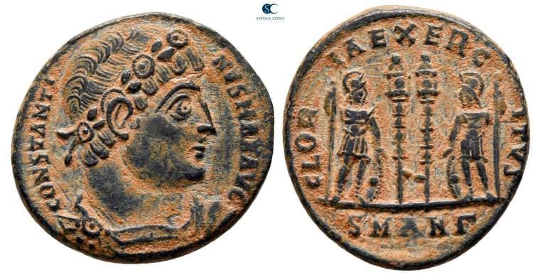 Antioch RIC VII 86,Γ Constantine I AE follis