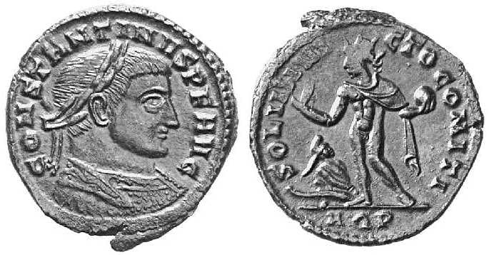 Aquileia RIC VI 144, P Constantine I, AE Follis, Aquileia, 312-313 AD