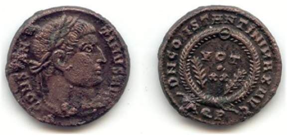 Aquileia RIC VII 104 Constantine AE follis