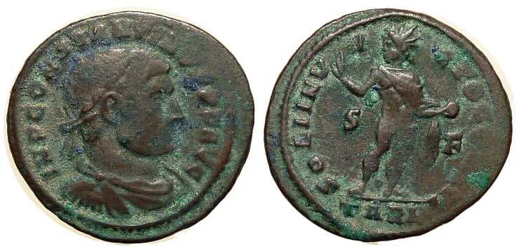 Arles RIC VII 63, T Constantine I AE Follis
