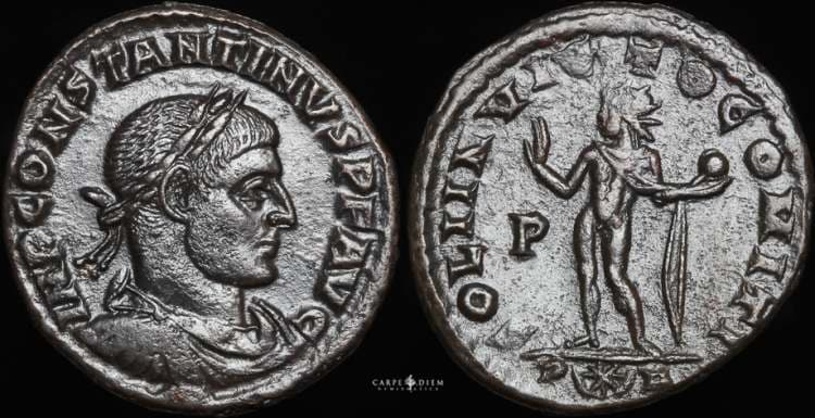 Arles RIC VII 169 Constantine I, AE follis, Arles
