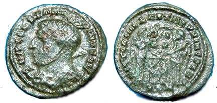 Arles RIC VII 189 Constantine AE follis