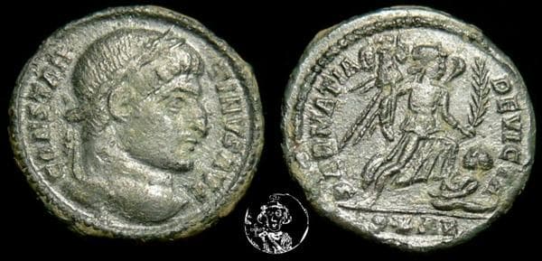 Arles RIC VII 257, S Constantine AE follis