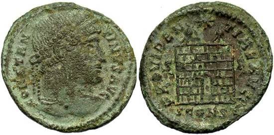 Arles RIC VII 318, S Constantine I AE follis