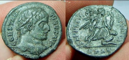 Arles RIC VII 435v Constantine I AE Follis