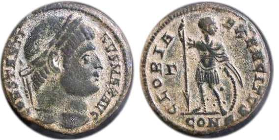 Constantinople RIC VII 16 Constantine AE follis