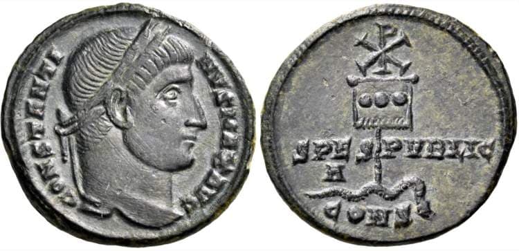 Constantinople RIC VII 19 Constantine AE follis of Constantinople