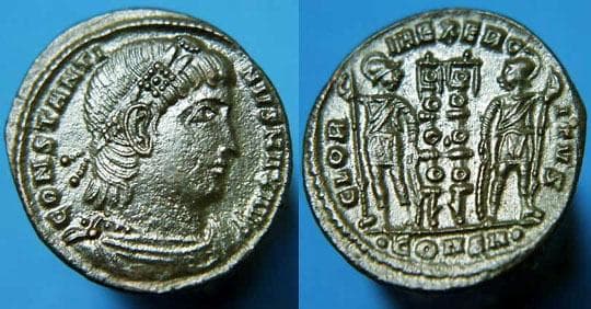 Constantinople RIC VII 80 Constantine AE follis