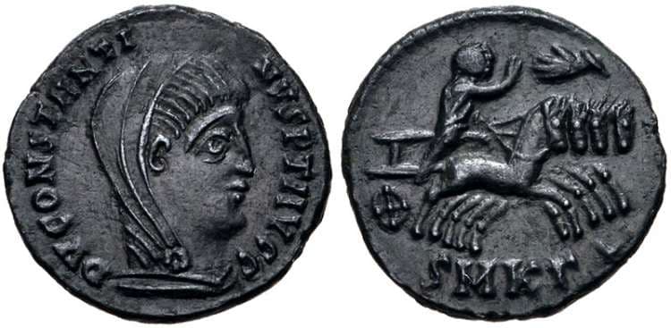 Cyzicus RIC VIII 25, Γ Constantine, AE4, posthumous issue