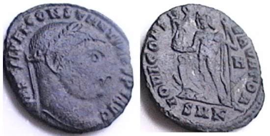 Cyzicus RIC VII 3,H Constantine I AE Follis