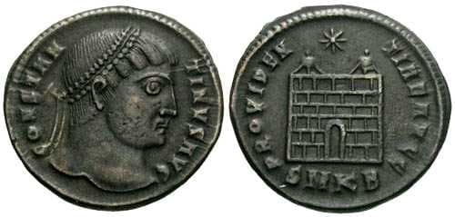 Cyzicus RIC VII 24,B Constantine AE follis
