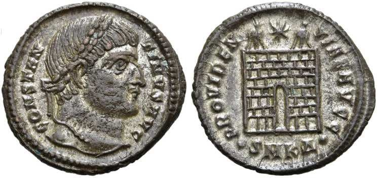 Cyzicus RIC VII 44,Δ Constantine I AE follis Follis