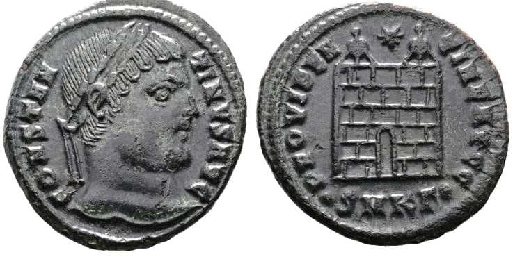 Cyzicus RIC VII 44,Γ Constantine I AE follis Follis