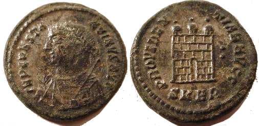 Heraclea RIC VII 33 Constantine I, AE Follis, Heraclea