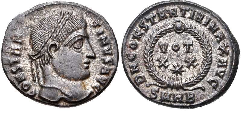 Heraclea RIC VII 60,B Constantine I AE follis