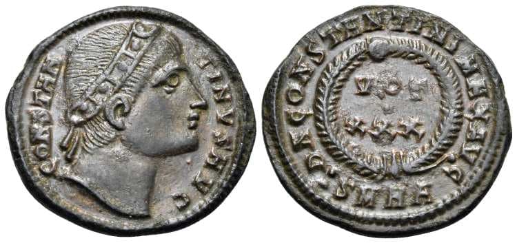 Heraclea RIC VII, 92, A Constantine I AE follis of Heraclea