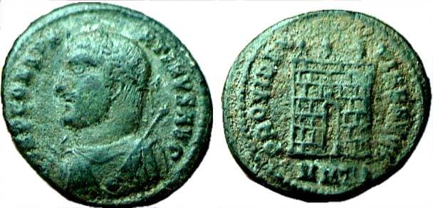 Heraclea RIC VII 16, Δ Constantine I follis
