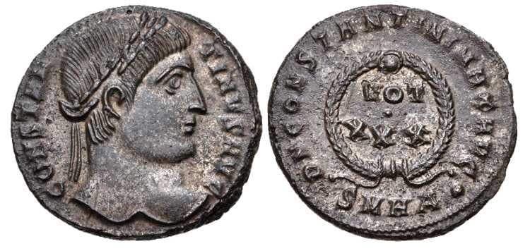 Heraclea RIC VII 82,A Constantine AE follis