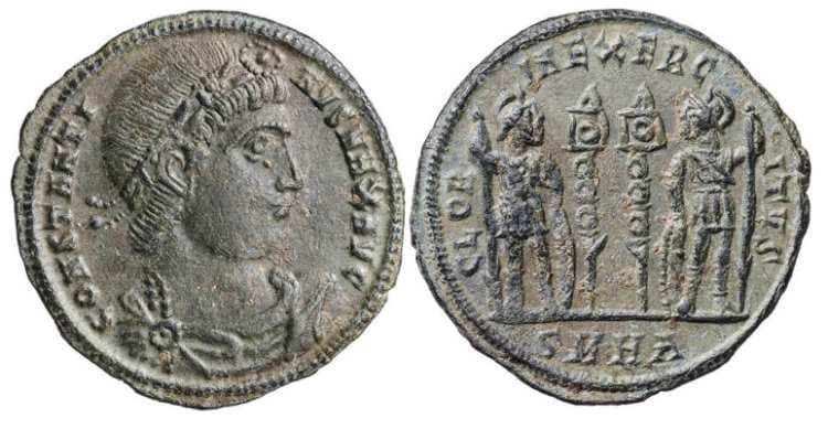 Heraclea RIC VII 111 Constantine AE follis