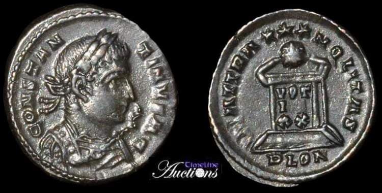 London RIC VII 271 Constantine I AE follis