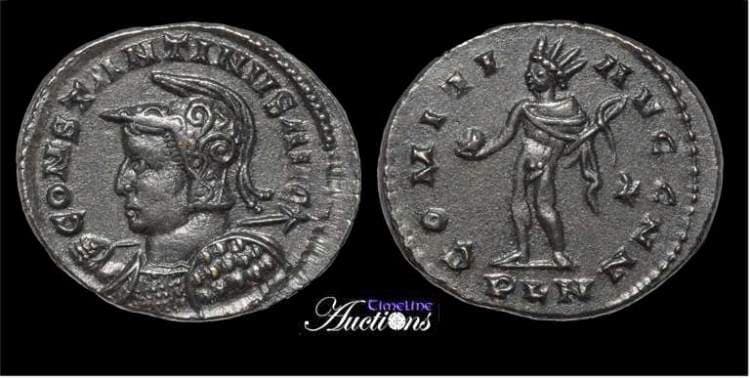 London RIC VI 184 Constantine AE Follis, AD 310-312