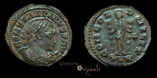 London RIC VI 199 Constantine I AE Follis, 4
