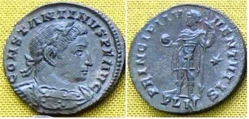 London RIC VI 222 Constantine AE Reduced Follis