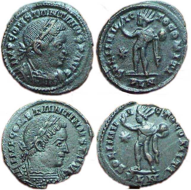 London RIC VI 279v Constantine I AE Follis