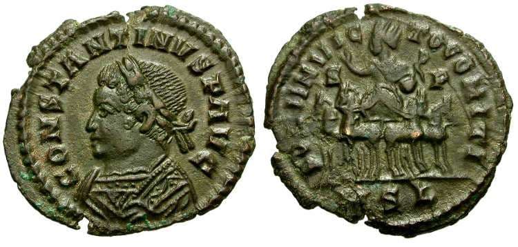 London RIC VII 84 Constantine AE Follis