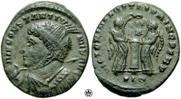 London RIC VII 156 Constantine I AE Follis