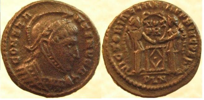 London RIC VII 163 Constantine I AE Follis